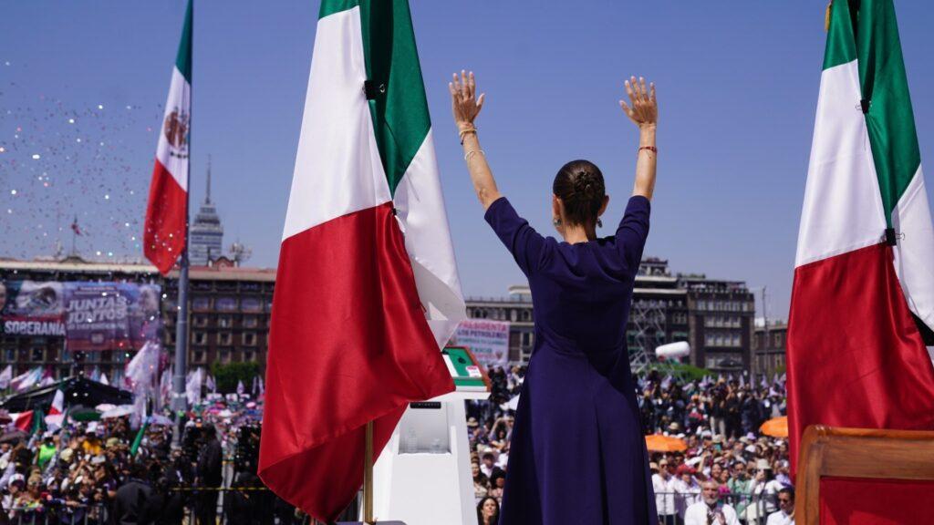 Claudia Sheinbaum en el Zócalo