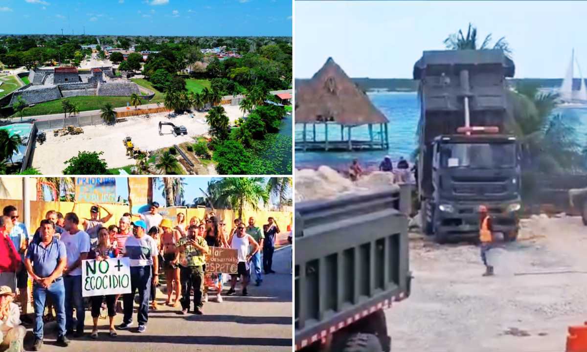 Ecocidio en Bacalar: Sedena construye hotel sin permisos ambientales