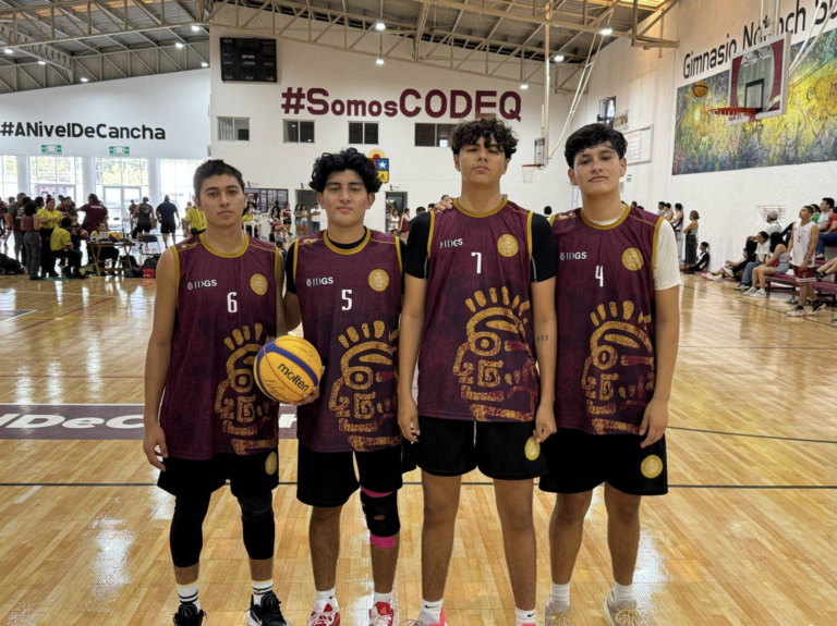Cumplen atletas quintanarroenses en el básquetbol 3x3 de los Juegos Estatales 2025