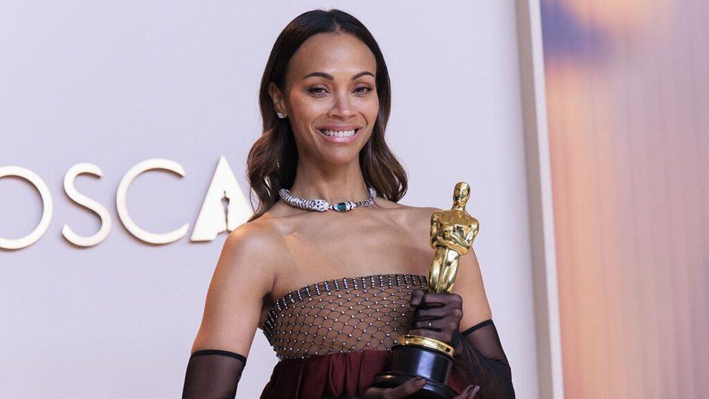 Zoe Saldaña gana el Oscar a Mejor Actriz de Reparto