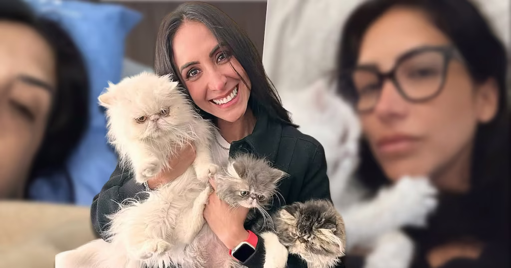 Cynthia Urías usa el ronroneo de sus gatos para sanar y volver más fuerte
