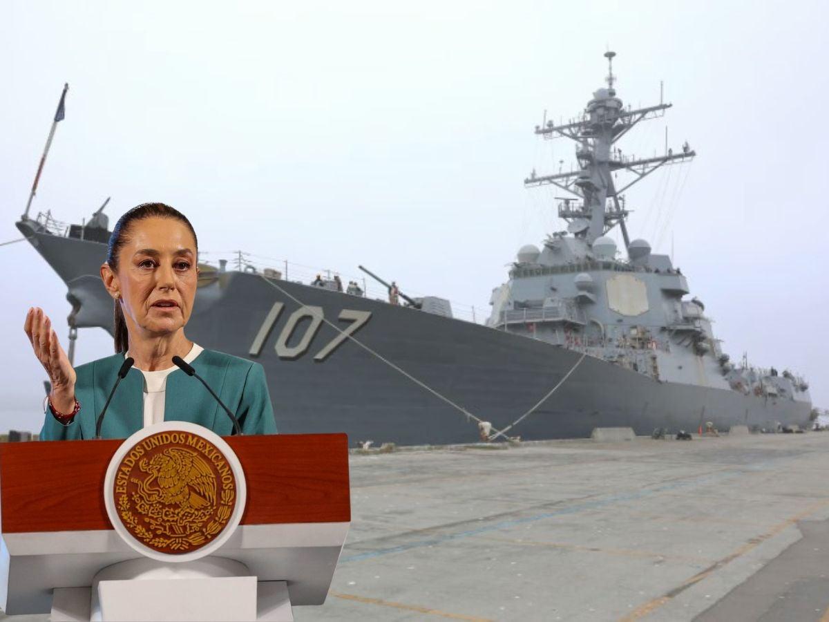 Alerta en el Golfo: Sheinbaum responde al despliegue del USS Gravely