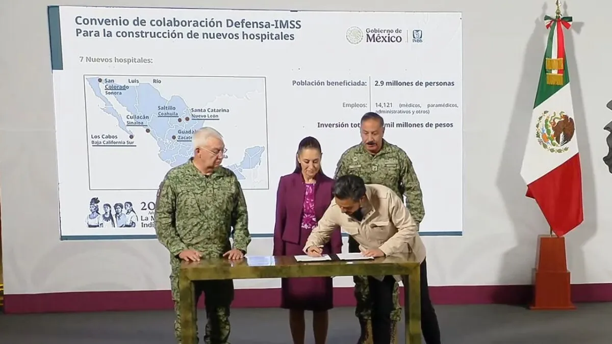 IMSS y Sedena: construcción de hospitales transformará la salud pública en México