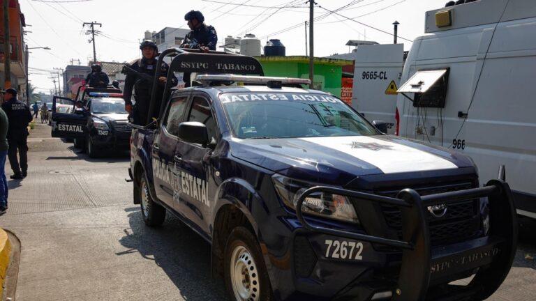policías en Tabasco