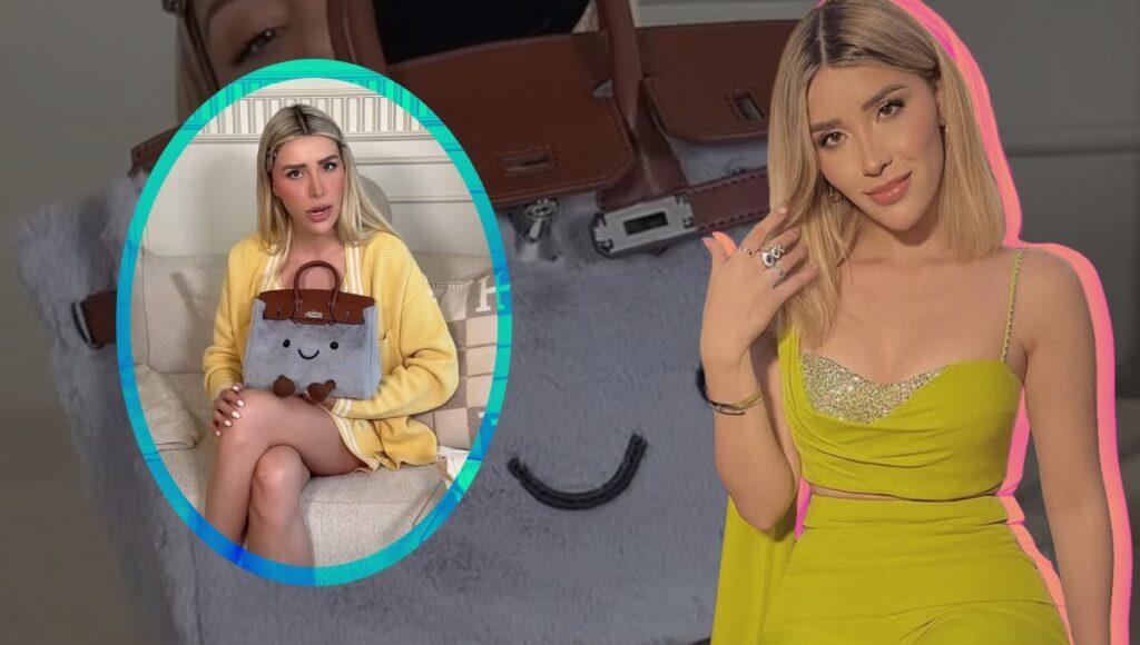 Priscila Escoto se burla con su bolsa Hermès china: "Sí da el gatazo"