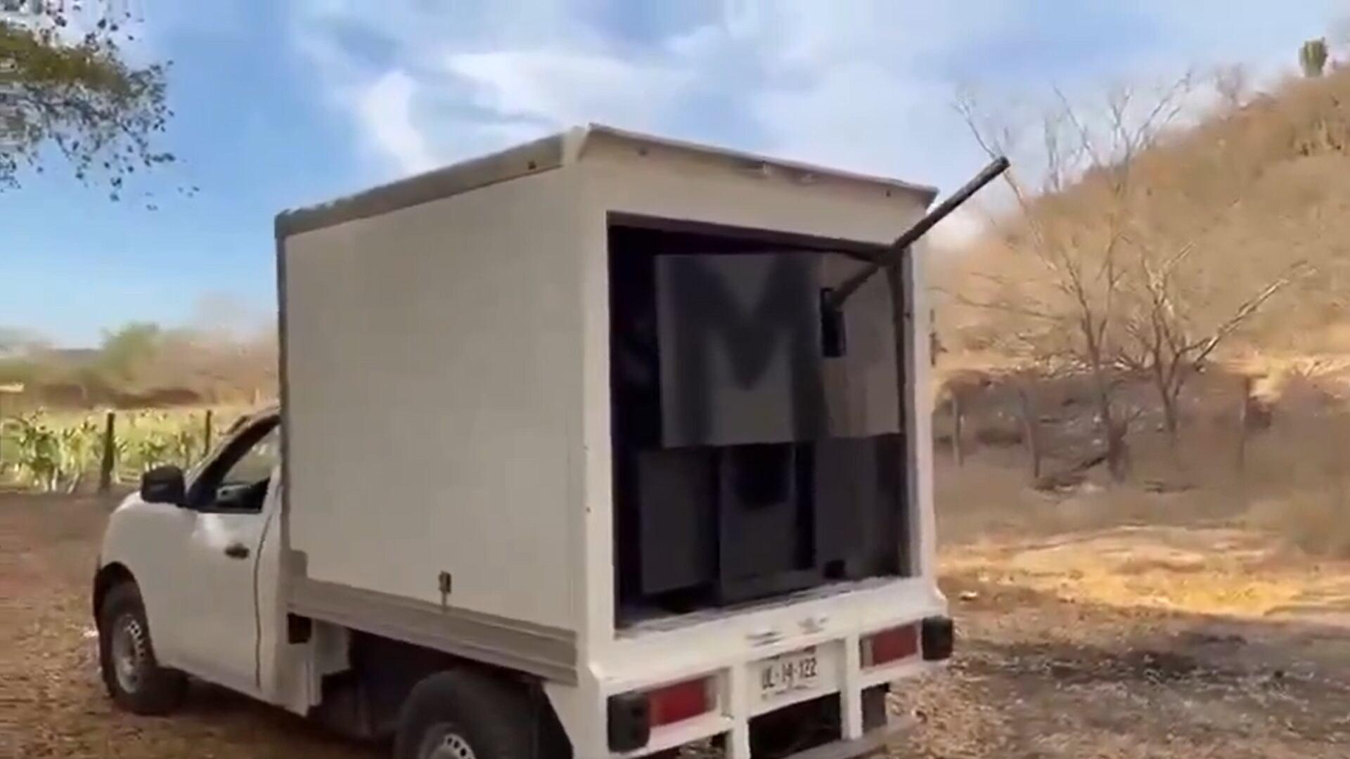 Vehículo con ametralladora del Mayito Flaco causa alerta en Culiacán