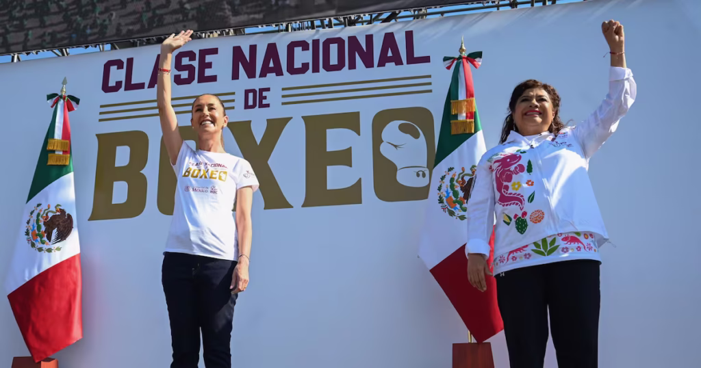 Boxeo contra la violencia: Sheinbaum lidera masiva clase nacional