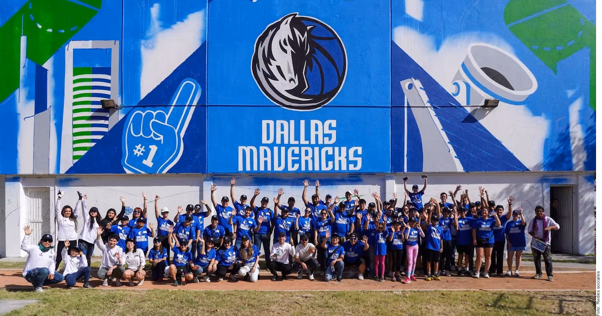 Dallas Mavericks inauguran cancha en México para impulsar el básquetbol juvenil