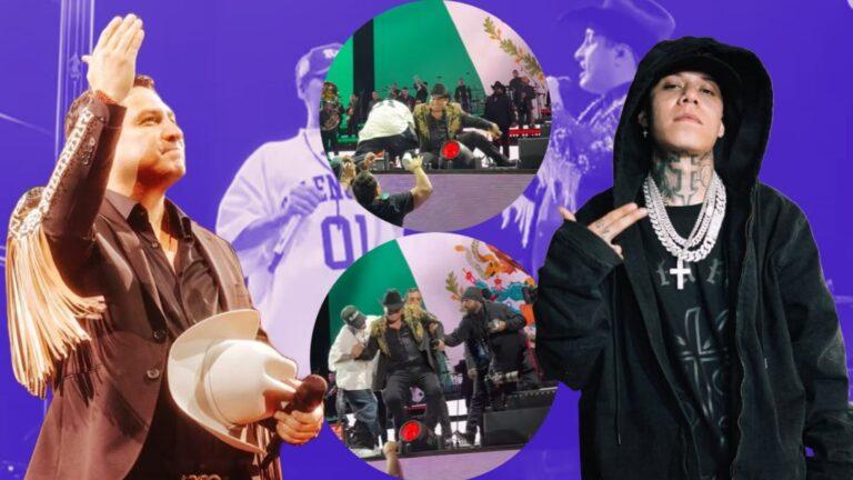 Santa Fe Klan tira a Julion Alvarez y su caida se vuelve viral