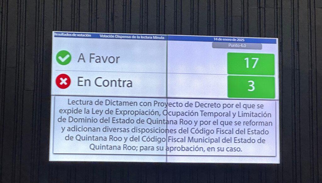 Ley de Expropiación en Quintana Roo: empresarios negocian nueva reforma