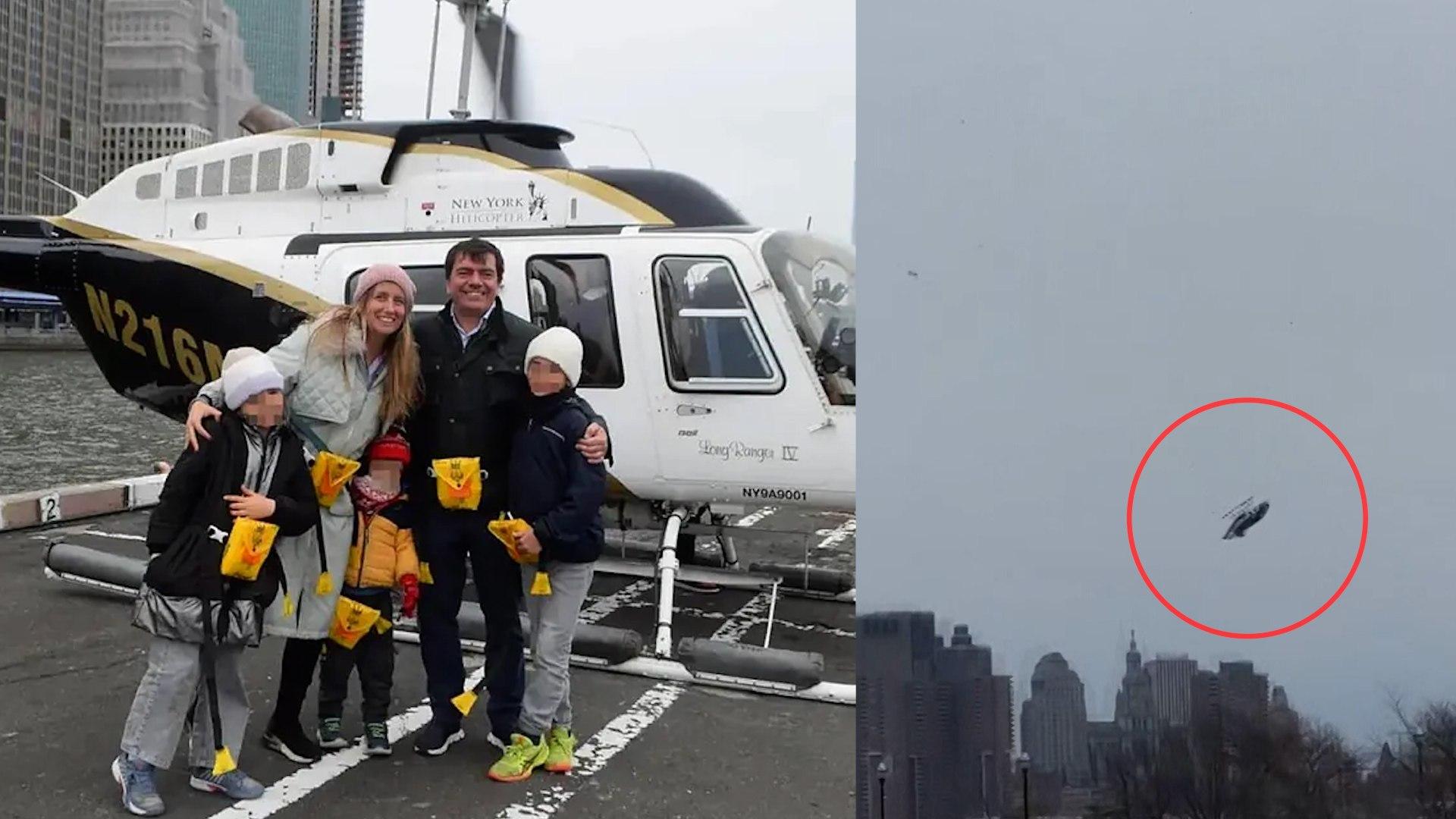 Accidente en helicóptero deja 6 muertos: Familia española muere en Nueva York