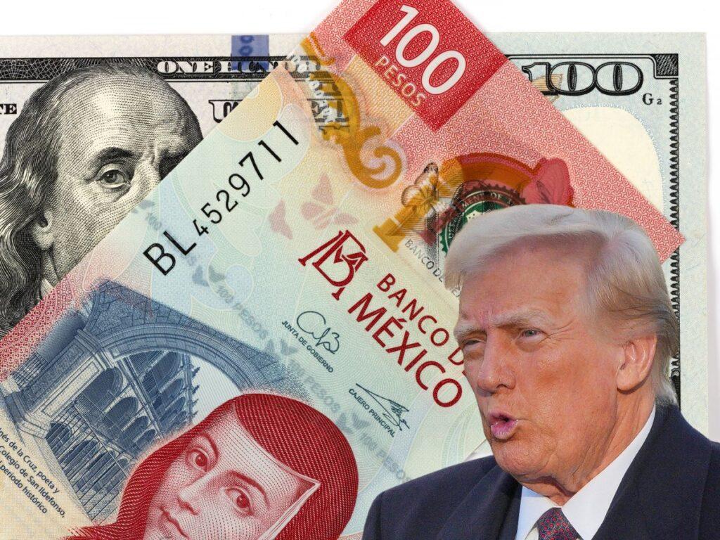 peso mexicano cae a 20.94 por incertidumbre y Trump