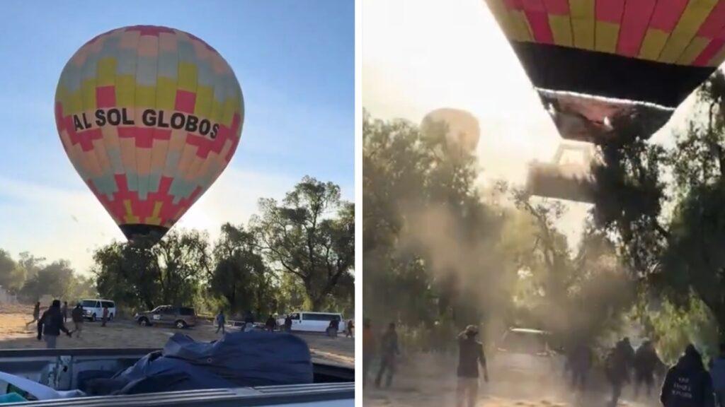 Globo aerostático choca en Teotihuacán: revelan la verdad detrás del video viral