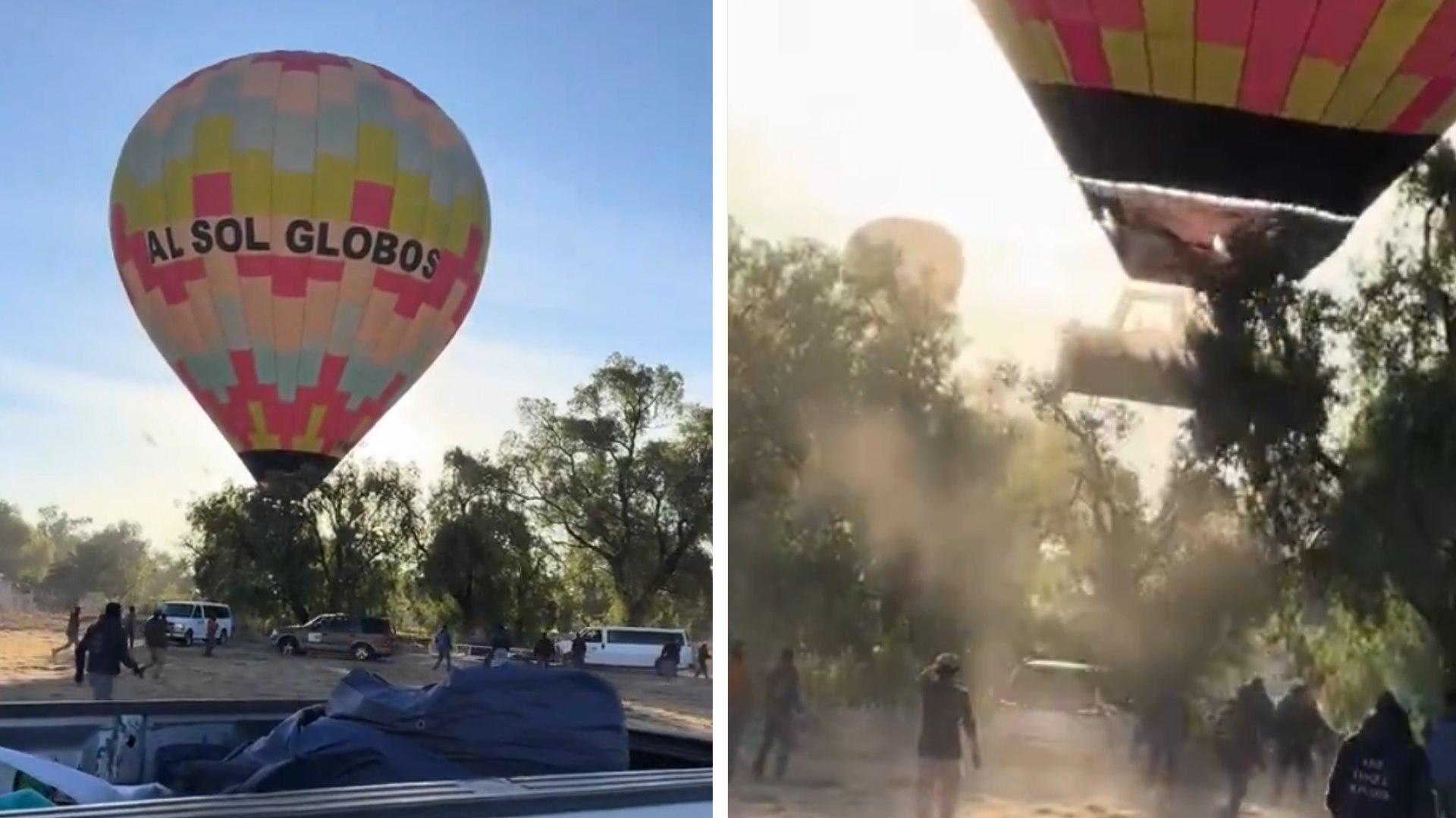 Globo aerostático choca en Teotihuacán: revelan la verdad detrás del video viral