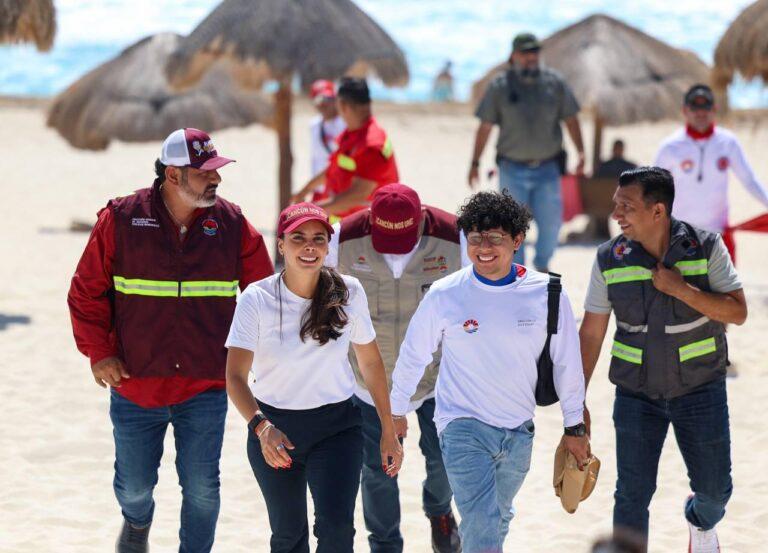 Recolección de sargazo: Ana Paty Peralta refuerza limpieza en playas