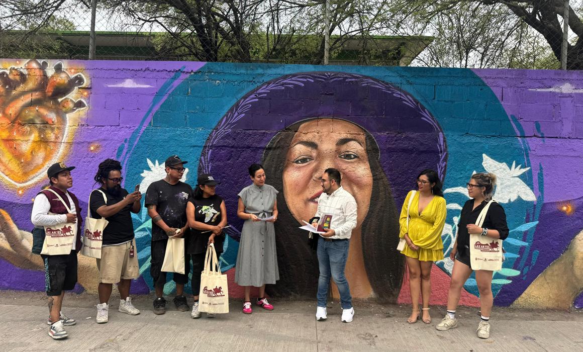 Artistas urbanos rinden homenaje con mural a Ximena y José en Nuevo León