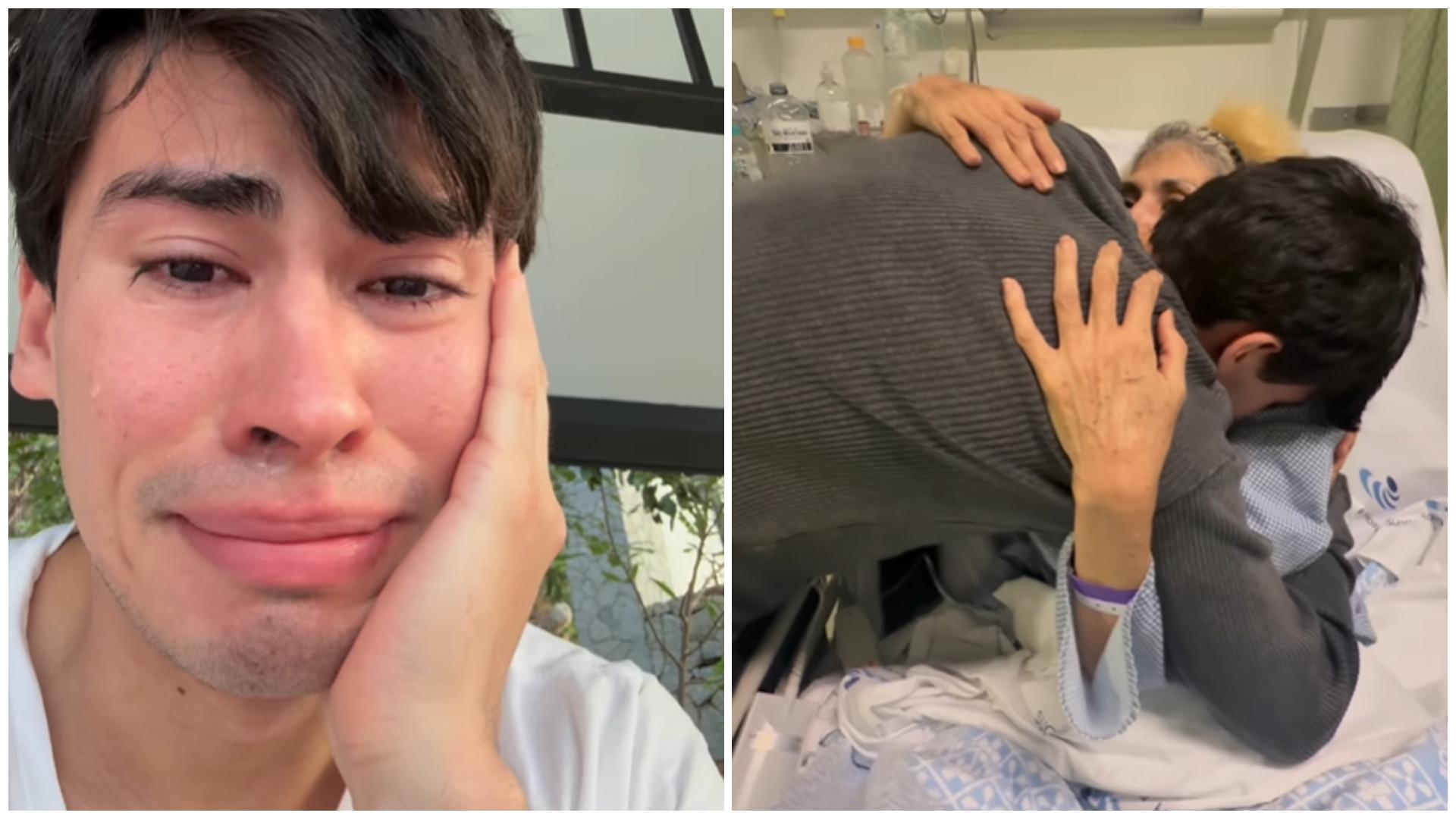 La Divaza rompe en llanto por la muerte de su madre: el último abrazo