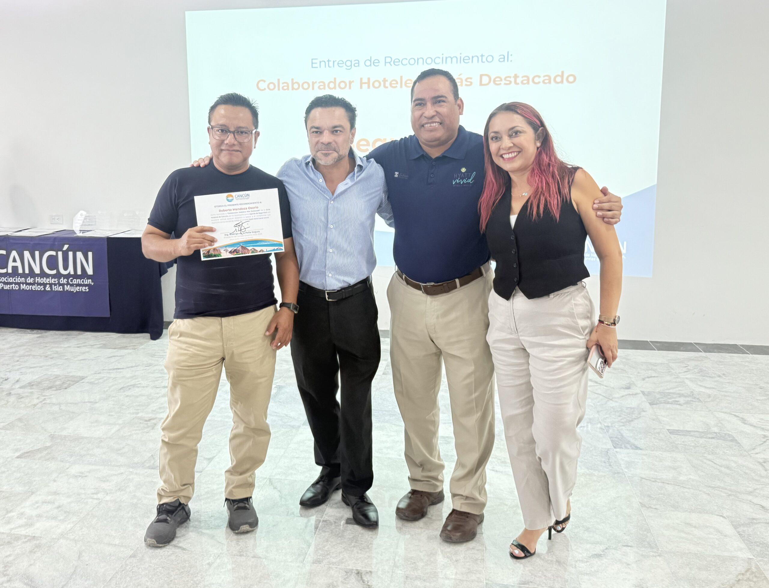 Reconocen a lo mejor del personal de mantenimiento y seguridad en hoteles de Cancún, Puerto Morelos e Isla Mujeres