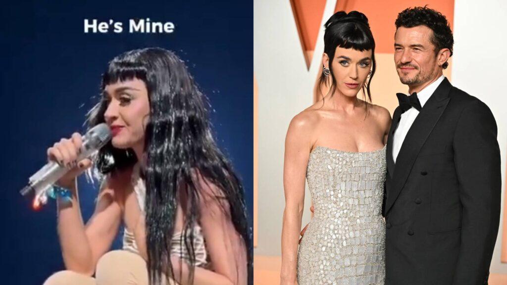 Katy Perry estalla en celos en pleno concierto por fan que coqueteó con Orlando Bloom