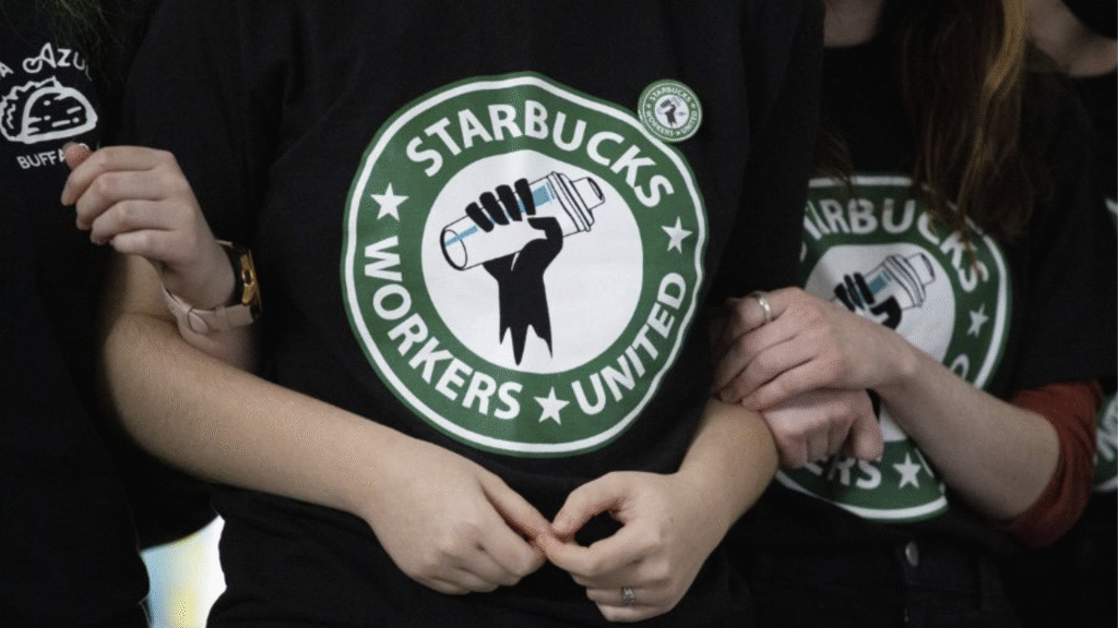 trabajadores de Starbucks estallan en huelga