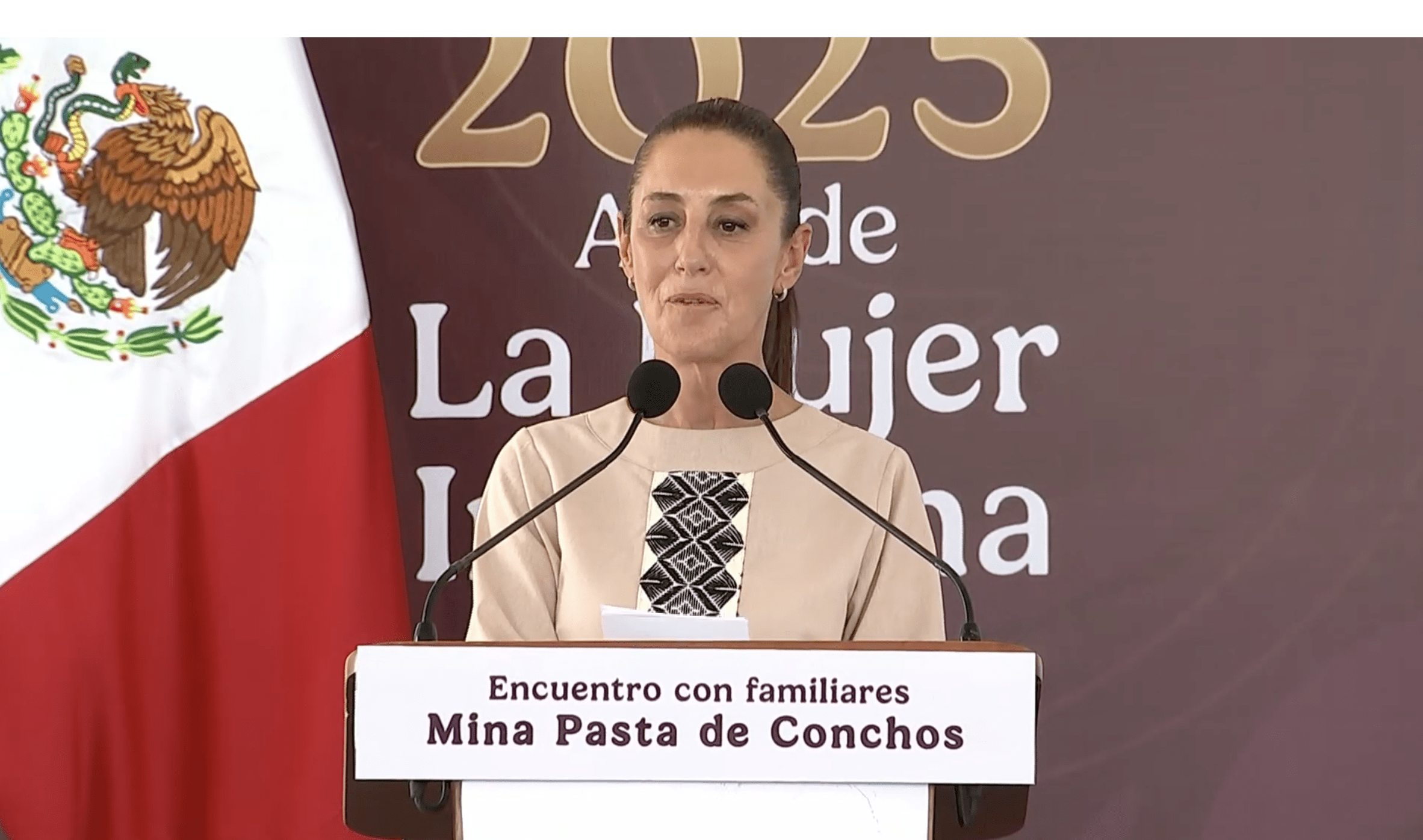 Sheinbaum promete rescate total en Pasta de Conchos: “No nos iremos sin los 63 mineros”