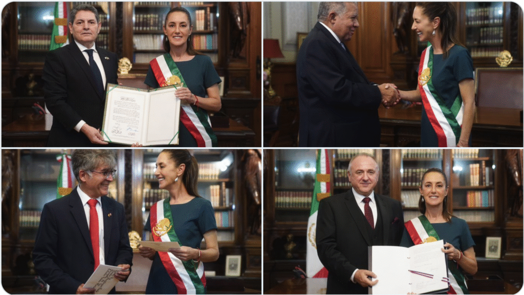 Estados Unidos y aliados refuerzan lazos: Sheinbaum recibe cartas credenciales