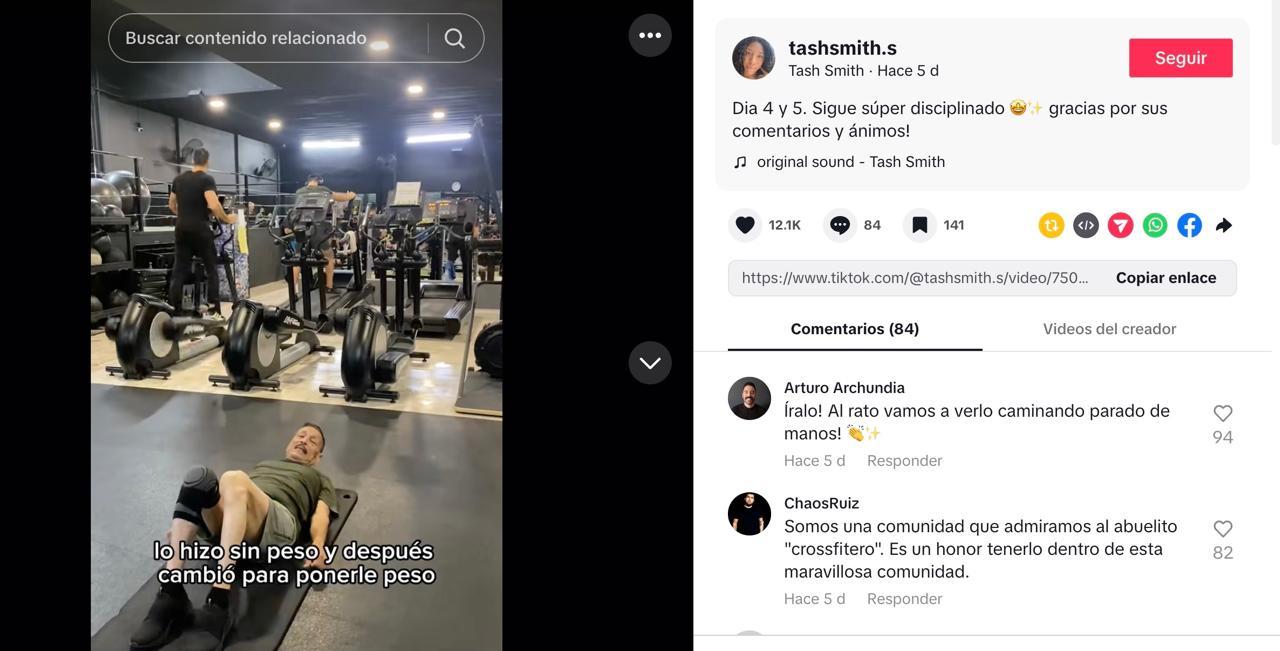 Abuelito crossfitero: la nueva estrella viral que redefine la vejez