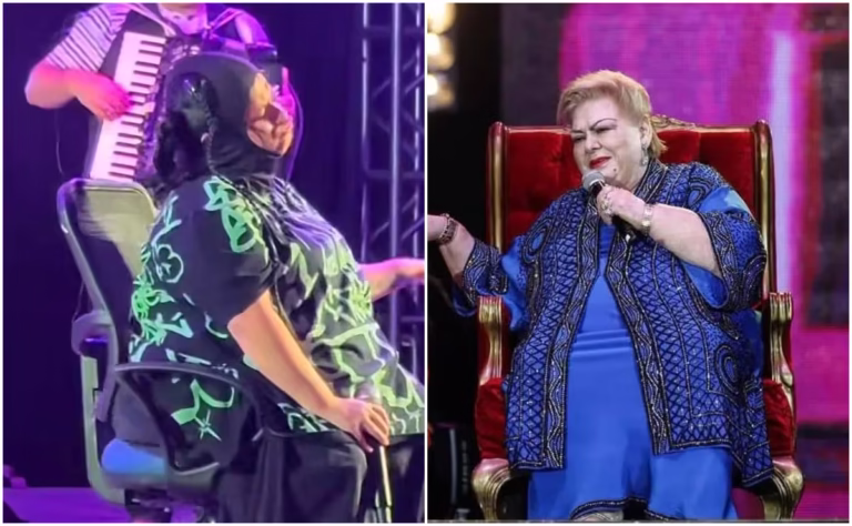 Amandititita preocupa a fans al cantar sentada: ¿problemas de salud?