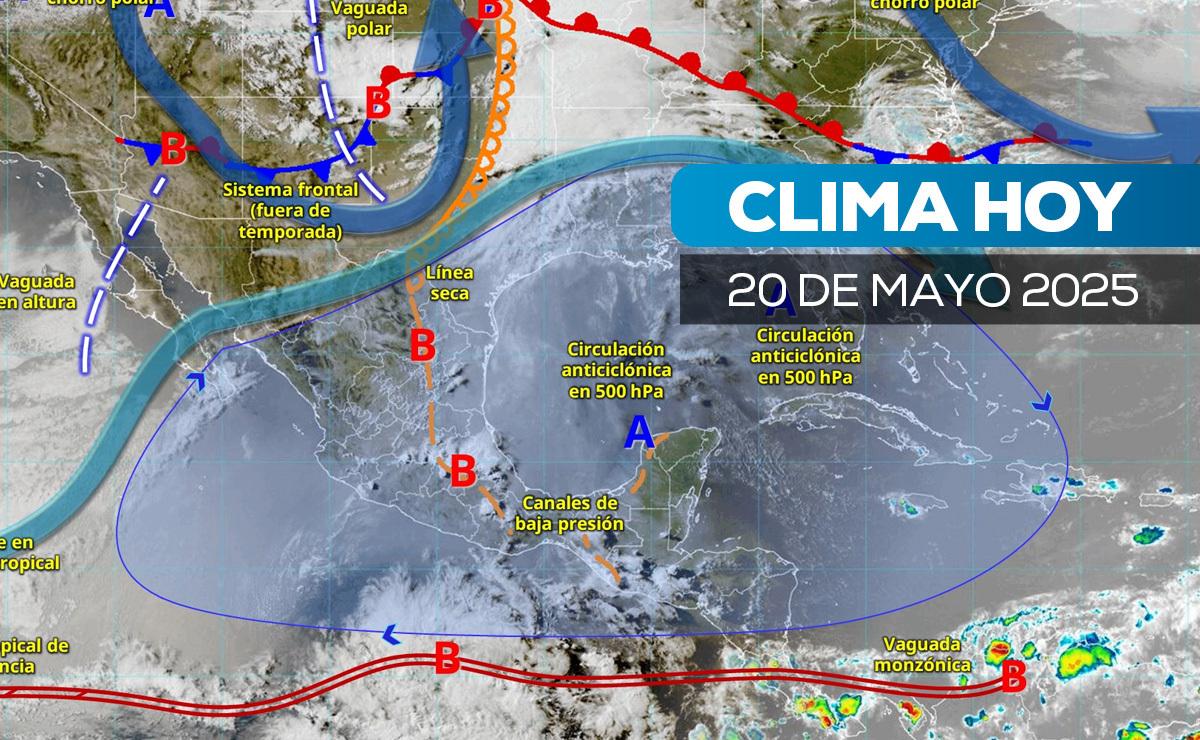 Frente frío pone en alerta a México: lluvias intensas este 20 de mayo