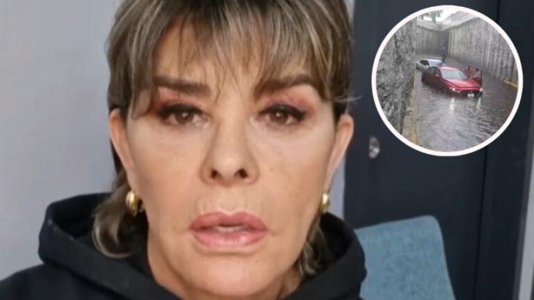 Ofelia Cano queda atrapada en inundación en Guadalajara