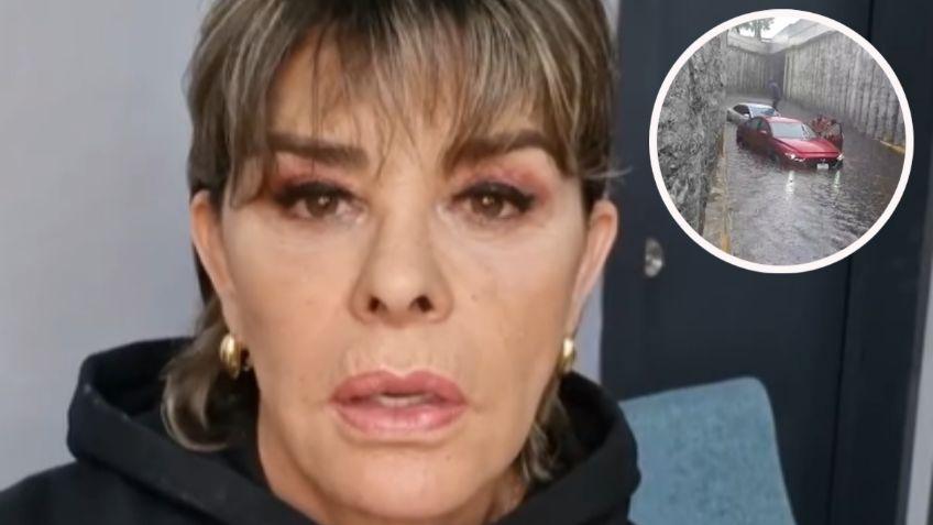 Ofelia Cano queda atrapada en inundación en Guadalajara