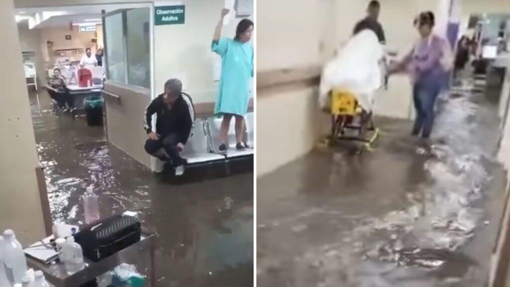 Clínica del IMSS devastada tras fuertes lluvias