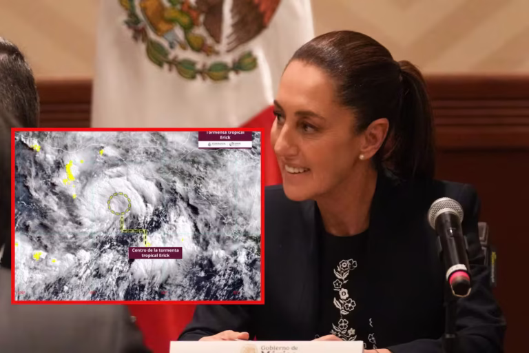 Tormenta tropical Erick: Alerta de la Presidenta Sheinbaum por huracán