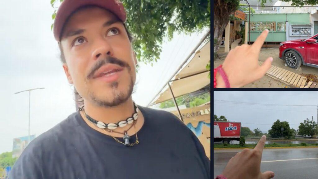 Hotelero en Puerto Escondido se viraliza: así se prepara para el huracán Erick