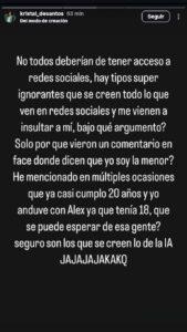 Kristal de Santos exnovia de Alex N rompe el silencio tras su detención