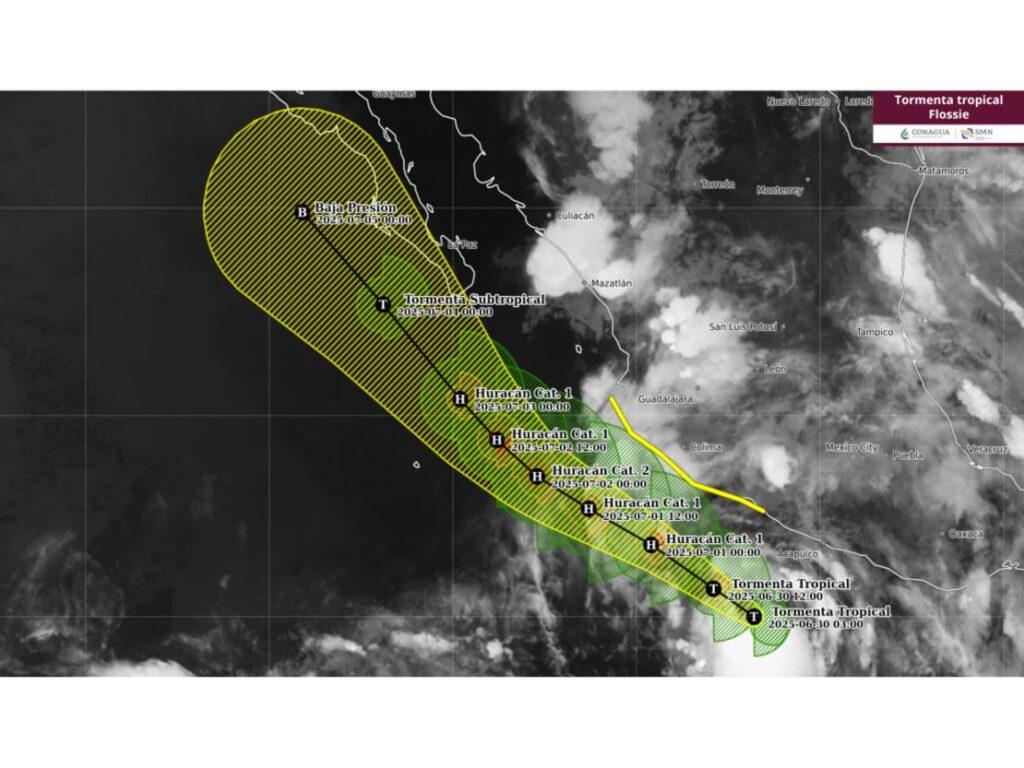 Tormenta tropical Flossie impacta Guerrero y otros estados