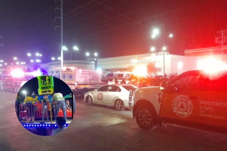 Accidente en la feria El Carmen: juego mecánico colapsa y deja heridos