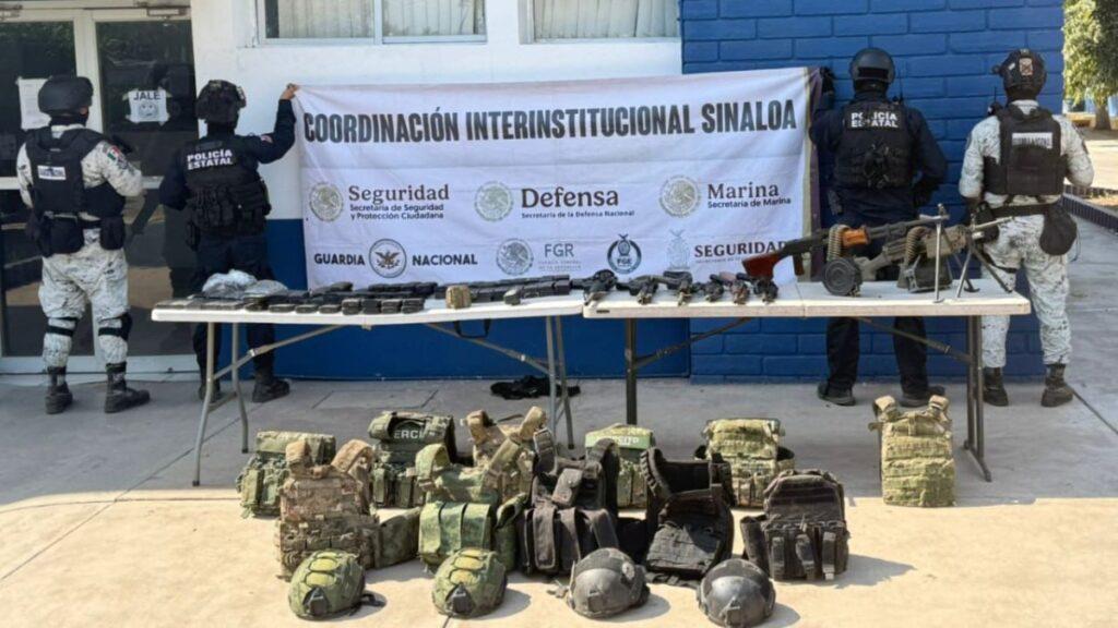 Megaoperativo Culiacán: Rescatan familia y hallan campamento con arsenal