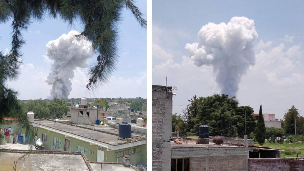 Explosión La Saucera: Taller de pirotecnia estalla en Tultepec | Video