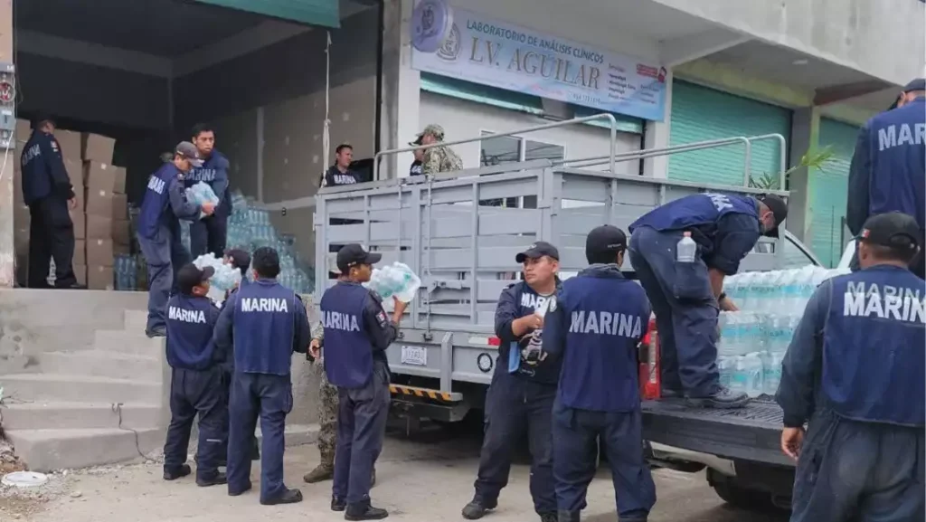 Huracán Erick: Sheinbaum agradece apoyo Marina y Ejército