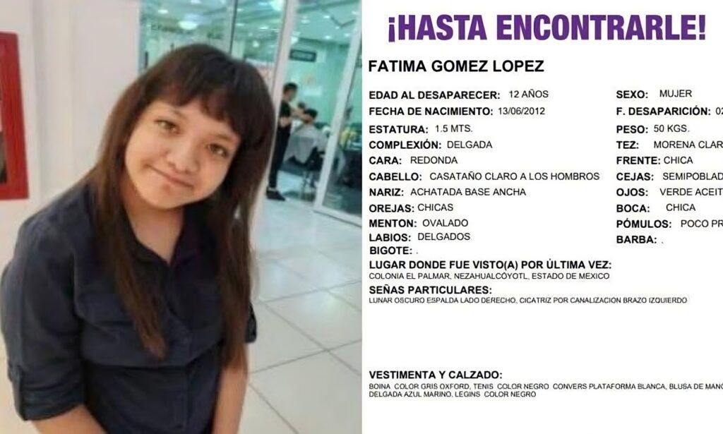 Alerta en Nezahualcóyotl: Fatima Gómez, de 12 años, desaparecida