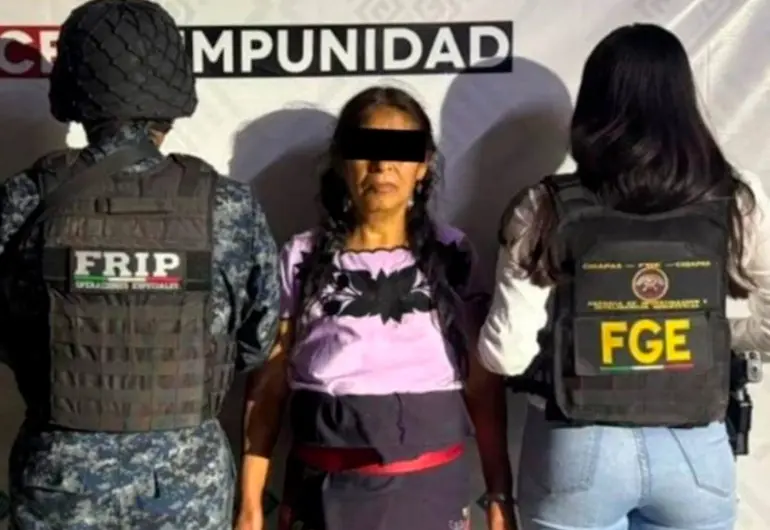 Capturan en Chiapas a Lorenza "N" por pagar homicidio de Lorenzo "N"
