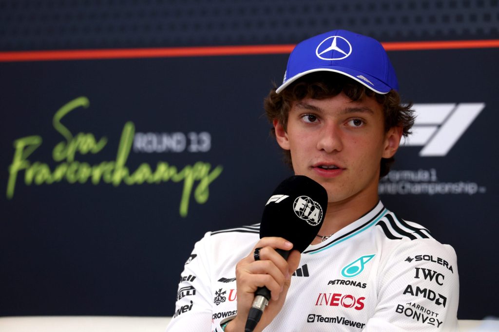 El desafío de Mercedes y Kimi Antonelli en el Gran Premio de Bélgica de 2025