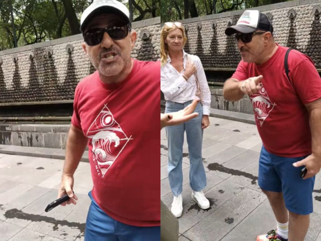 Extranjero orina en bosque de chapultepec; joven lo enfrenta: "¿cuál sorry?" | Video