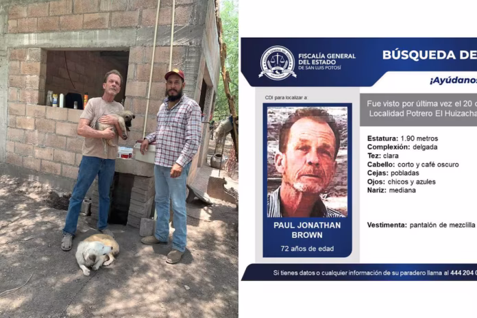 GZAXYVHV4REE7CFHYOBC6NUNKU Continúa la búsqueda de Paul Jonathan Brown en San Luis Potosí