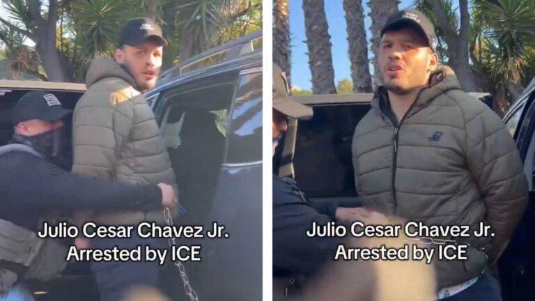 Julio césar chávez junior detenido en Los ángeles, vinculado al cartel de sinaloa