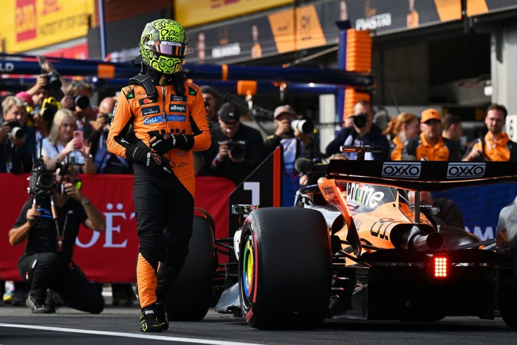 Lando Norris en la pole de SPA: McLaren y el desafío estratégico bajo la lluvia