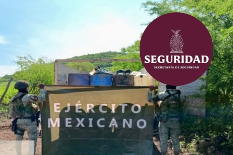 Operativo asegura áreas de drogas sintéticas en Cosalá y Culiacán