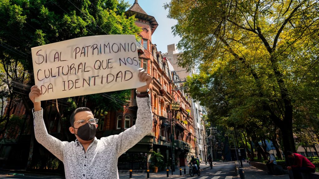 Refuerzan seguridad por marcha contra la gentrificación en Ciudad de México