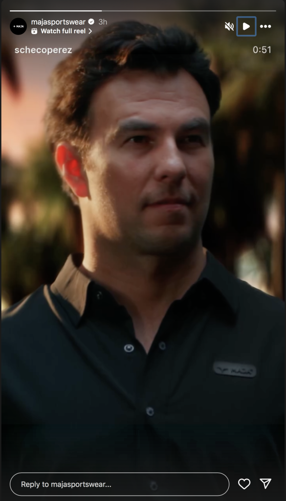Sergio Checo Pérez: Campaña Maja Sportswear enciende rumores de regreso a la F1 1 “Nunca dejes de ser tú”: Valores que unen a la marca y el piloto